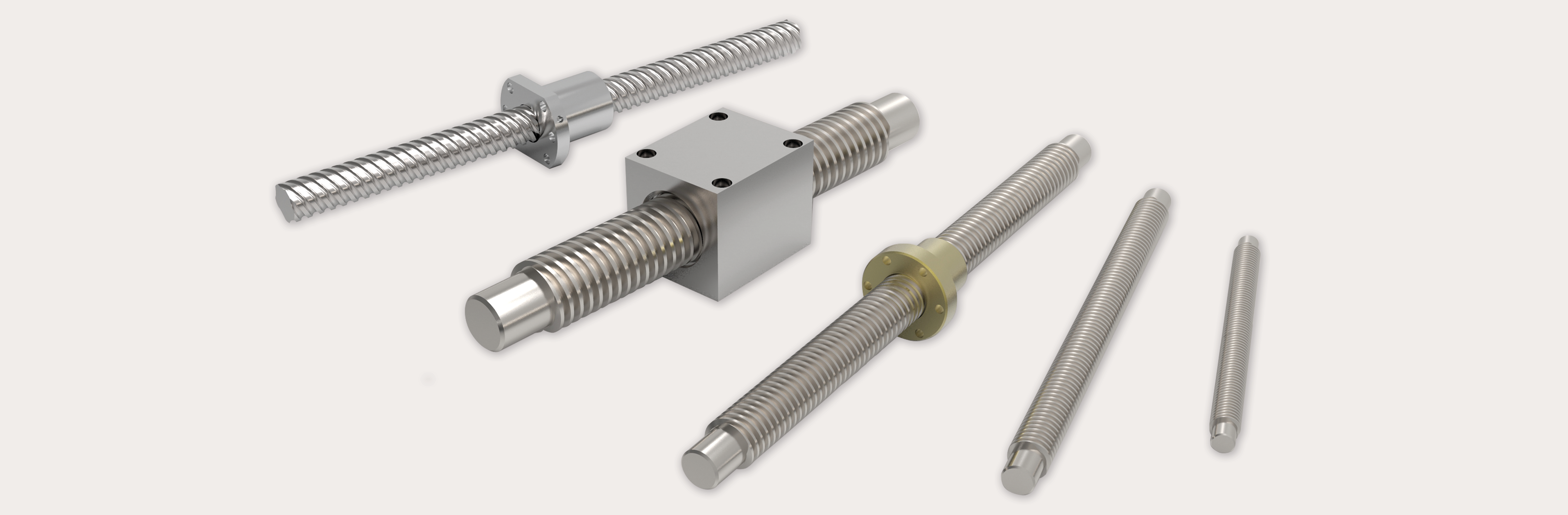 A variety of lead screws and lead nuts from Automotion Components