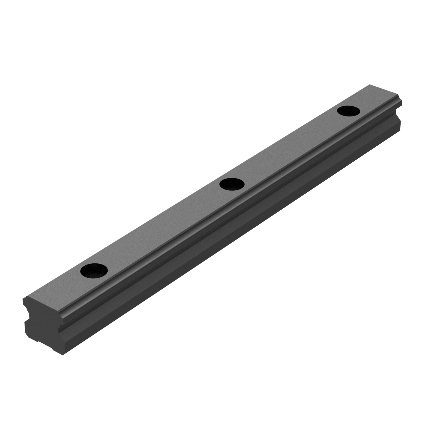 Product L1016.BL, 25mm Linear Guide Rail standard, blackened / 