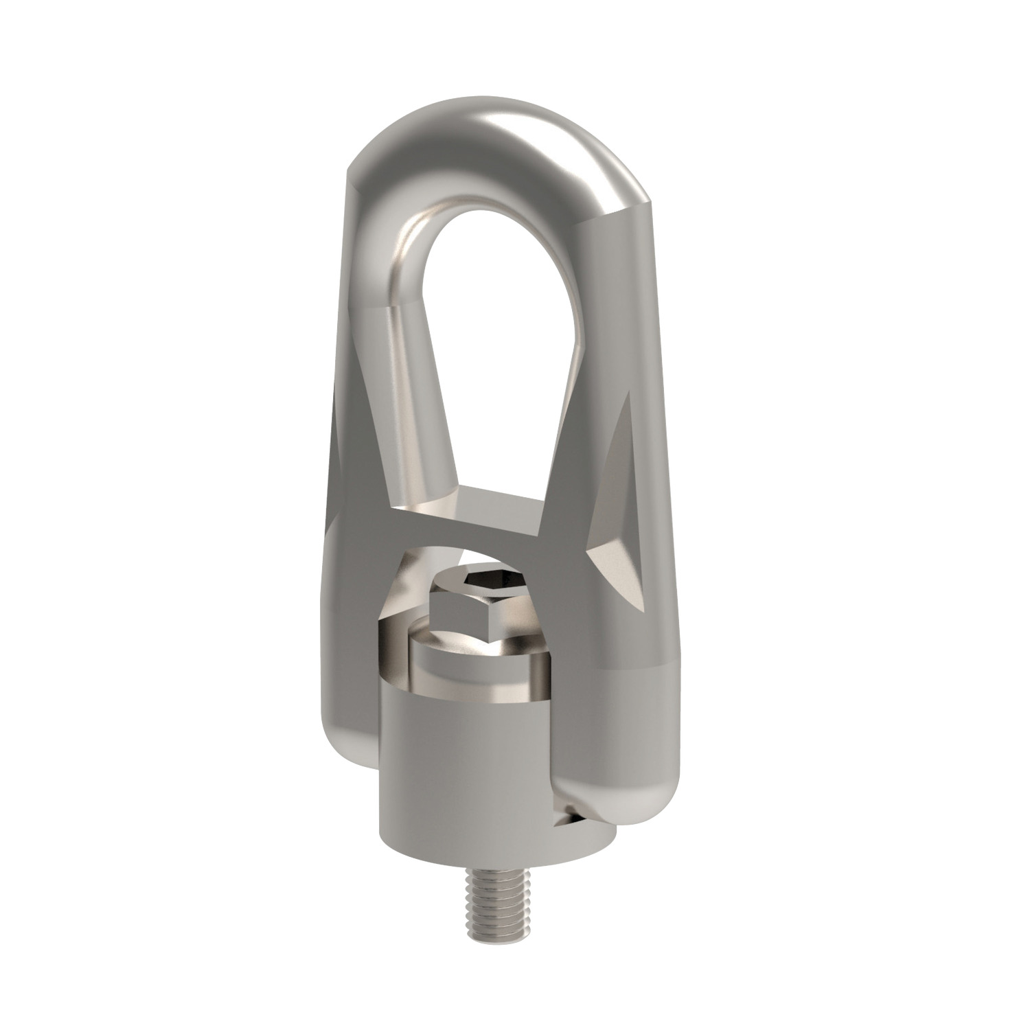 Stainless Double Swivel Rings Fully stainless steel version of our male double articulated swivel lifting rings. Ideal for corrosions resistant applications from offshore oil rigs to wind energy components.