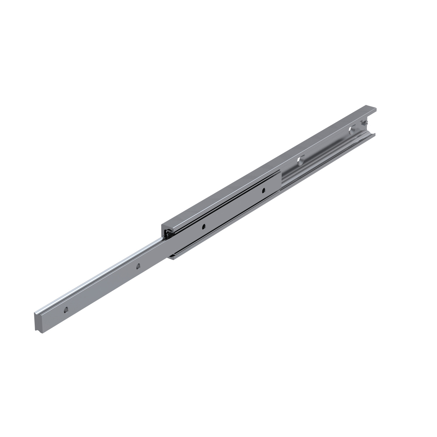 Partially Telescopic Slides Semi-telescopic rails with high load capacitities.