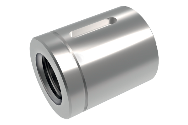 Cylindrical sealed ball nut for ball screw