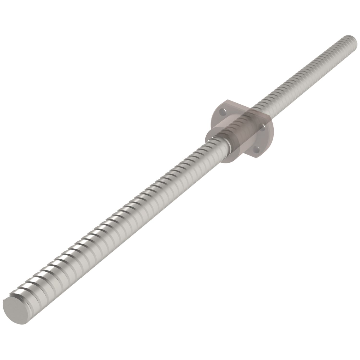 High Helix Lead Screws - Stainless High precision lead screws with flanged nut. Stainless steel.