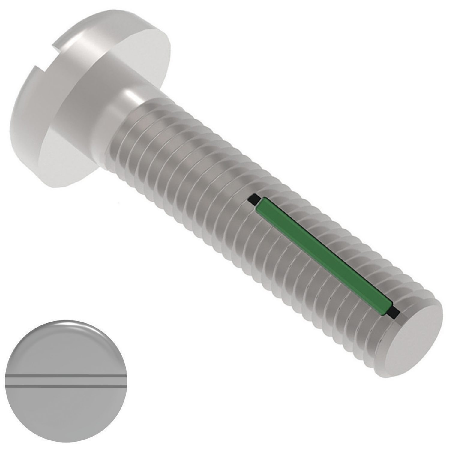 Self-Locking Pan Head Screws Surface finishes such as cadium plating, nickel plating, armalloy coating, black oxide coating - all available on request.