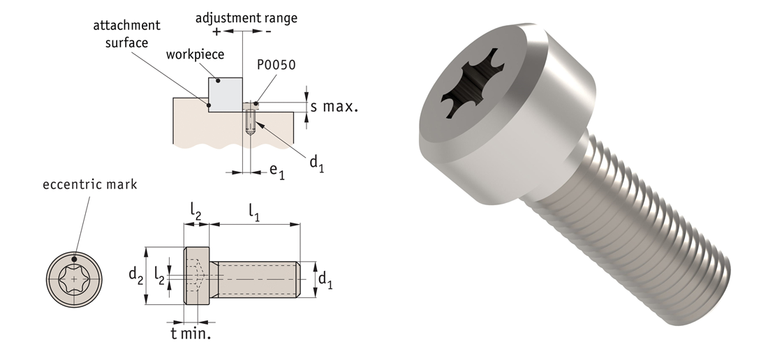 Automotion Eccentric Clamp Screws