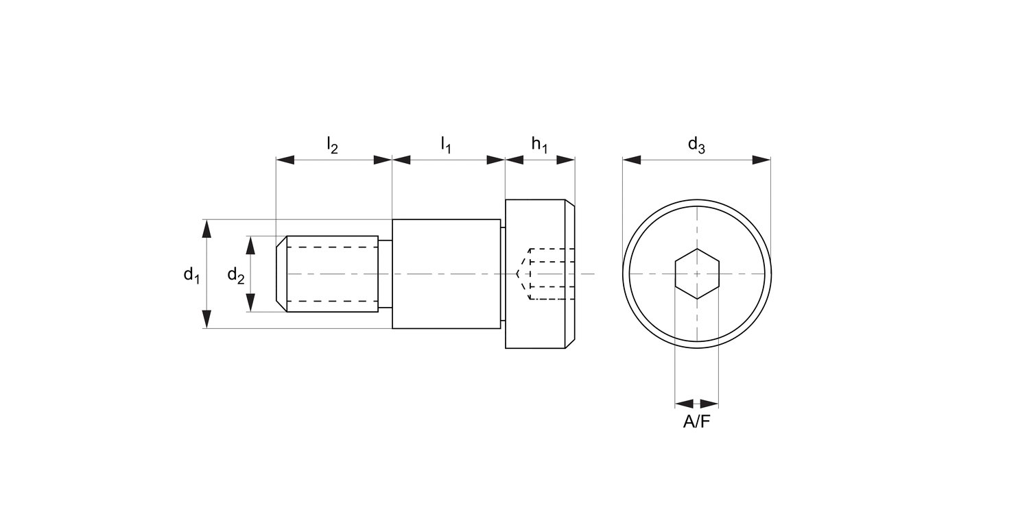 P0130.T2 Shoulder Screws - Cap Head