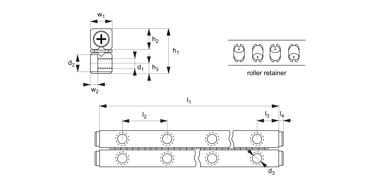L1000 Crossed Roller Rail Sets