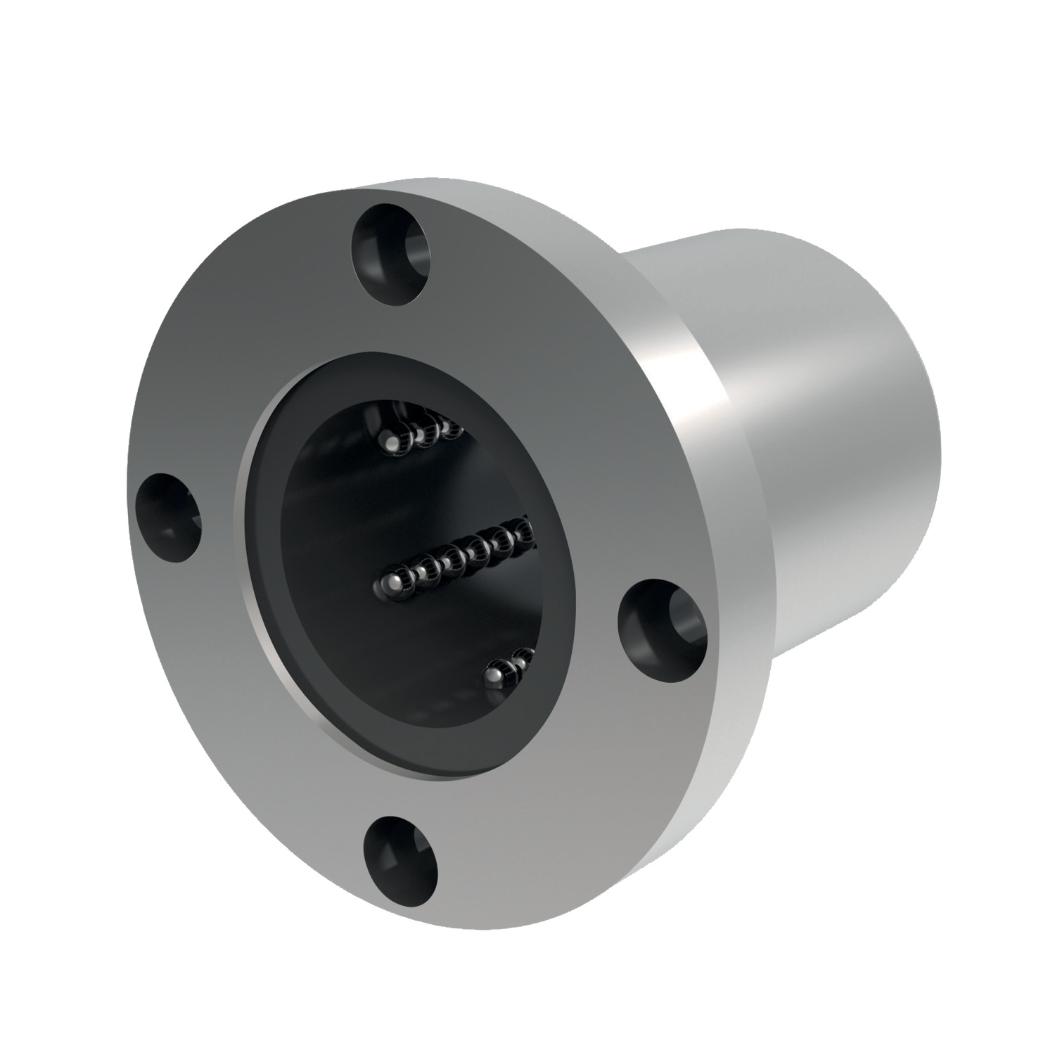 Flanged Linear Bearings Circular, Flanged Linear Ball Bushings - 6mm to 60mm.