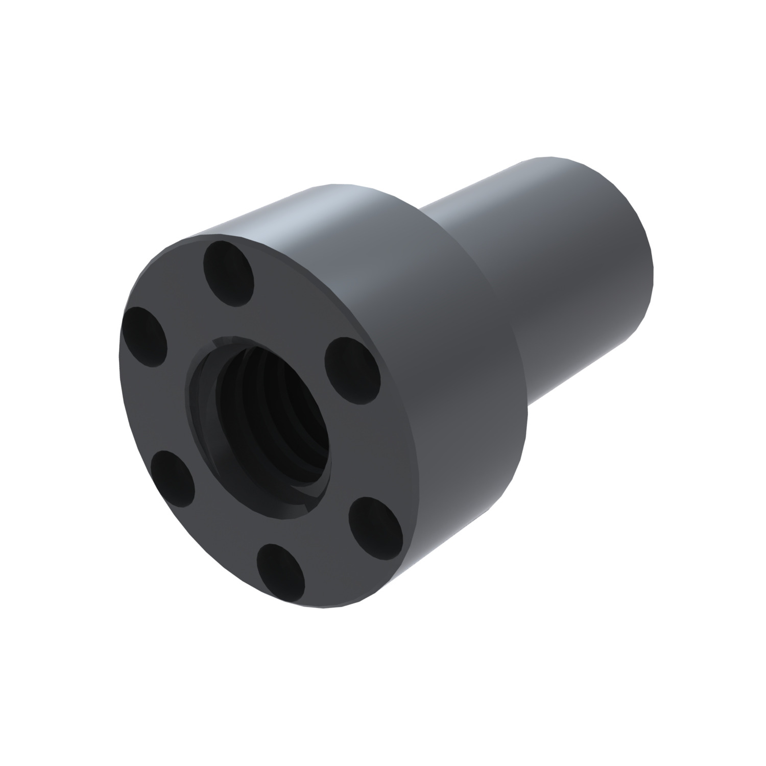 L1342 - Flanged Self-Lubricating Plastic Nut