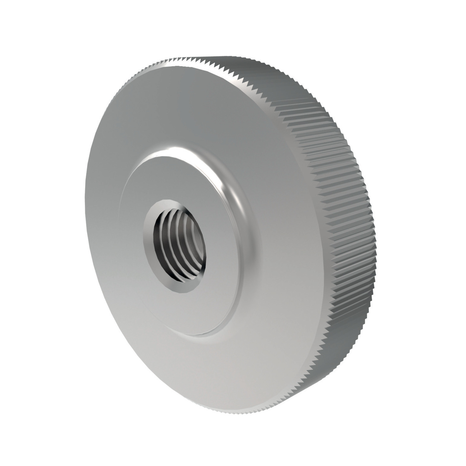 P0406.ZP - Flat Knurled Thumb Nuts