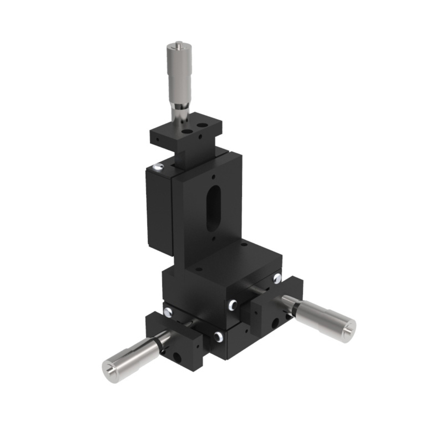 Micrometer Positioning XY, XYZ Stages Manual XY and XYZ positioning stages. Crossed roller versions for heavier loads and ball versions for lighter loads. Front mounted micrometer or space saving side mounted micrometer.