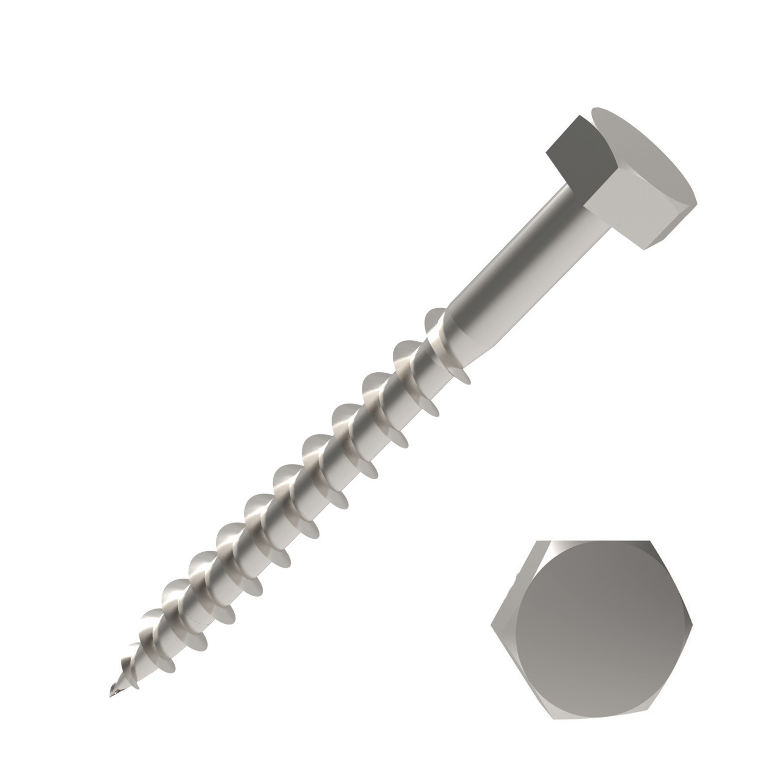 P0268.A4 Hexagon Head Coach Screws