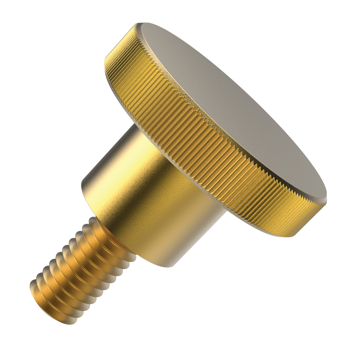 P0400.BR - Brass Knurled Thumb Screws