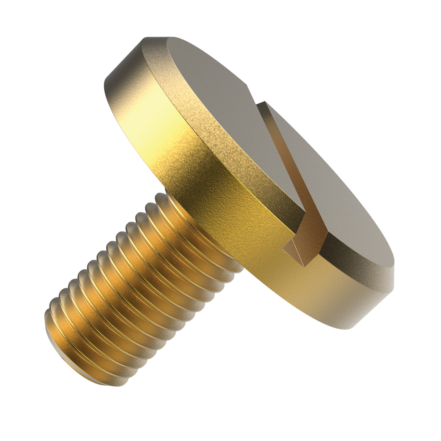 P0238.040-016-BR Large head pan screws M4x16 brass .