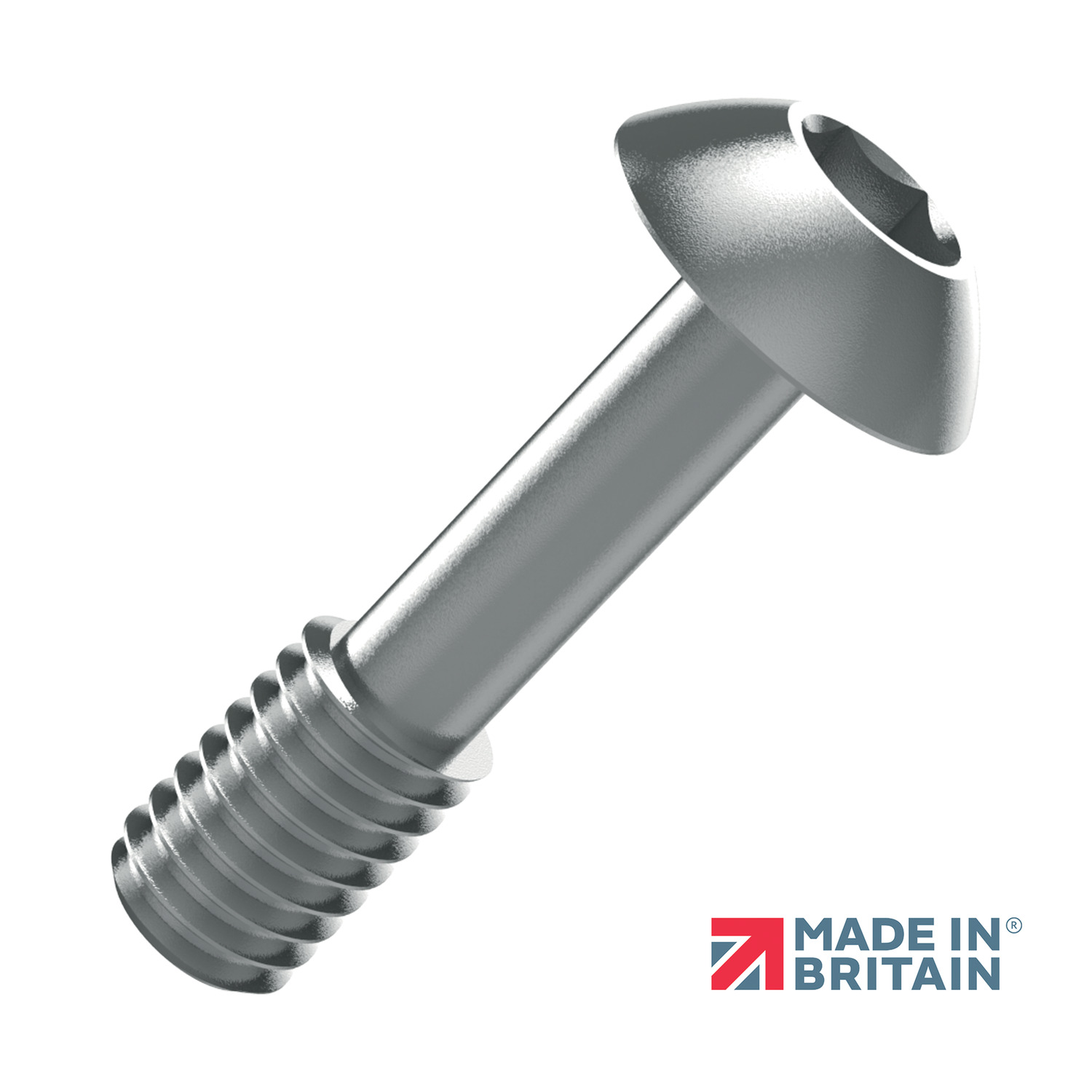 P0151.060-035-T2 Captive screws button hex. socket M 6x35 stainless 303 series, 1.4305