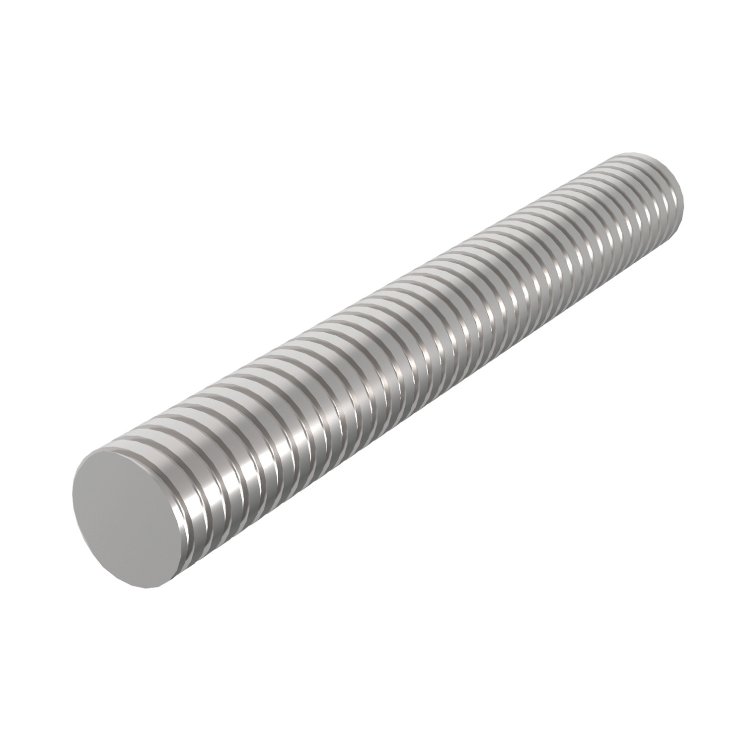 Stainless 304 Lead Screws Left hand thread. Rolled trapezoidal thread, stainless steel (AISI 304, A2)