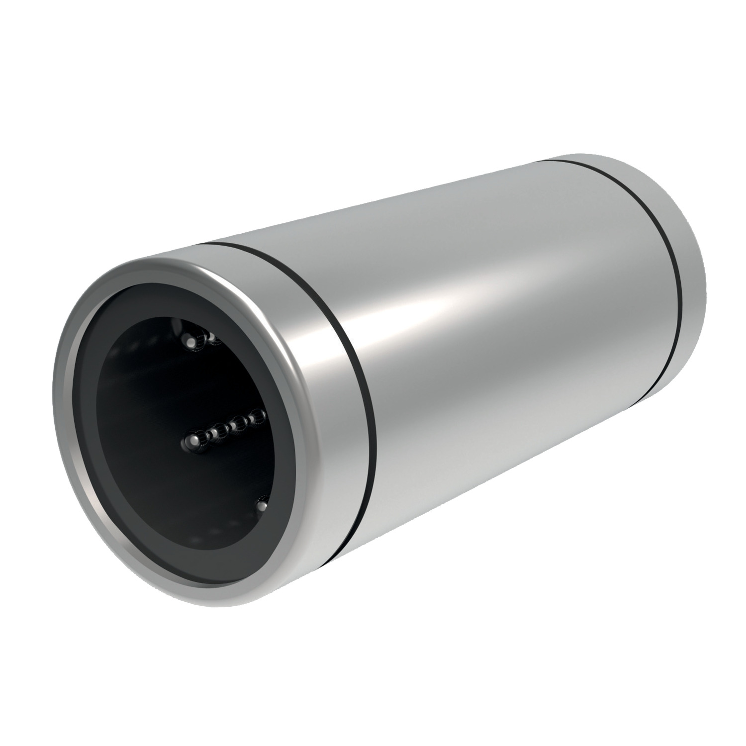 Long Linear Ball Bushings For use with hardened shafts only, steel ball retainers can be supplied for higher temperature applications up to 120 ℃.