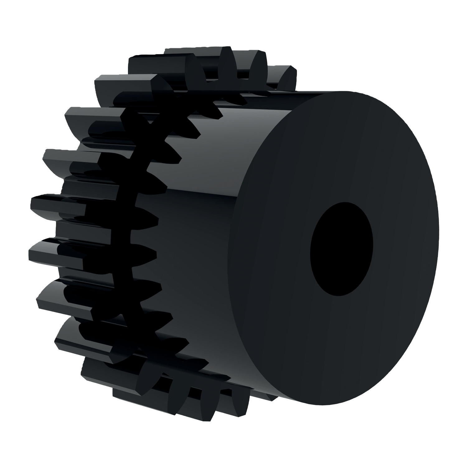 Product R5115, Spur Gears - Module 0.5 - Plastic black - 20-30 teeth / 