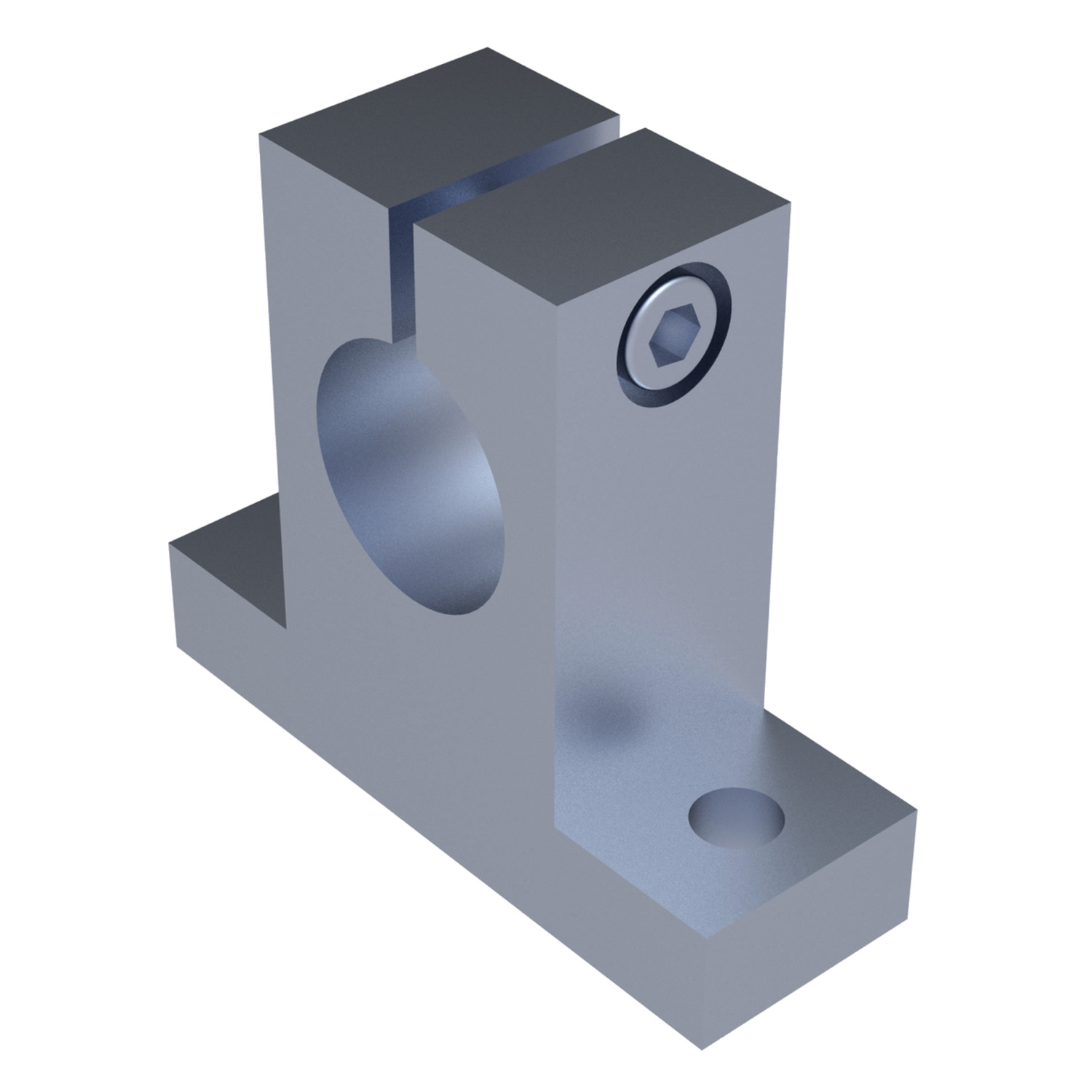 Shaft End Supports Aluminium. For mounting of standard shaft diameters.