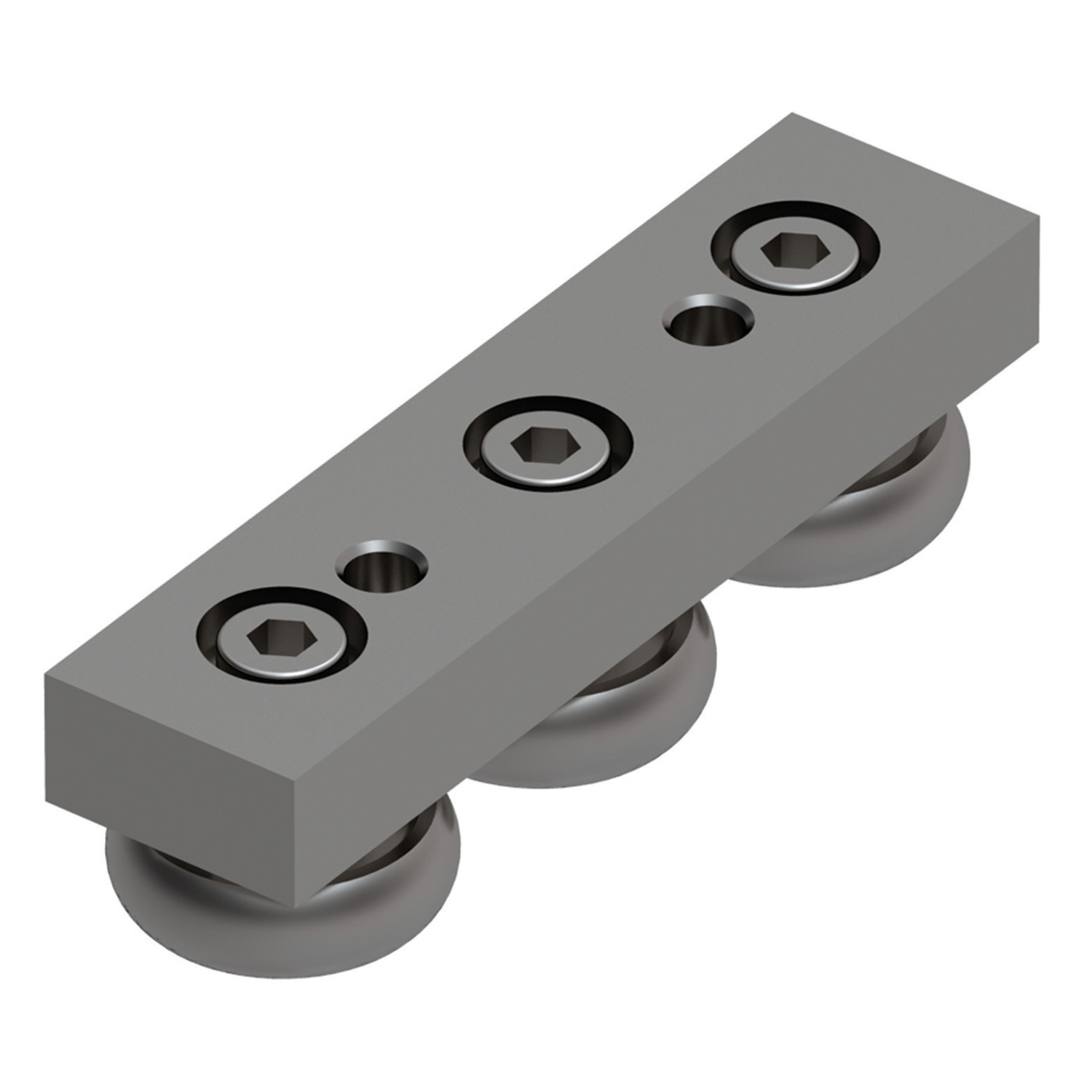 L1971.45U-120 Sliders for stainless X rail U profile 