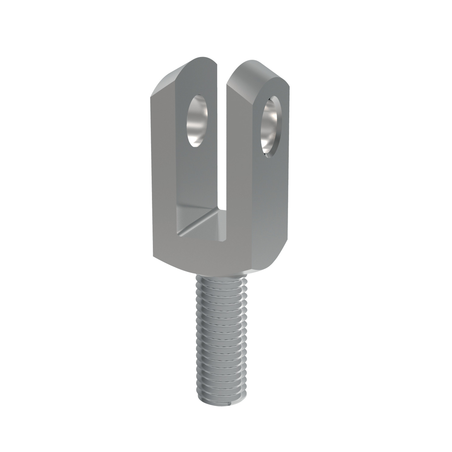 Male Clevis Joints Left hand thread Male clevis joints in zinc plated steel.