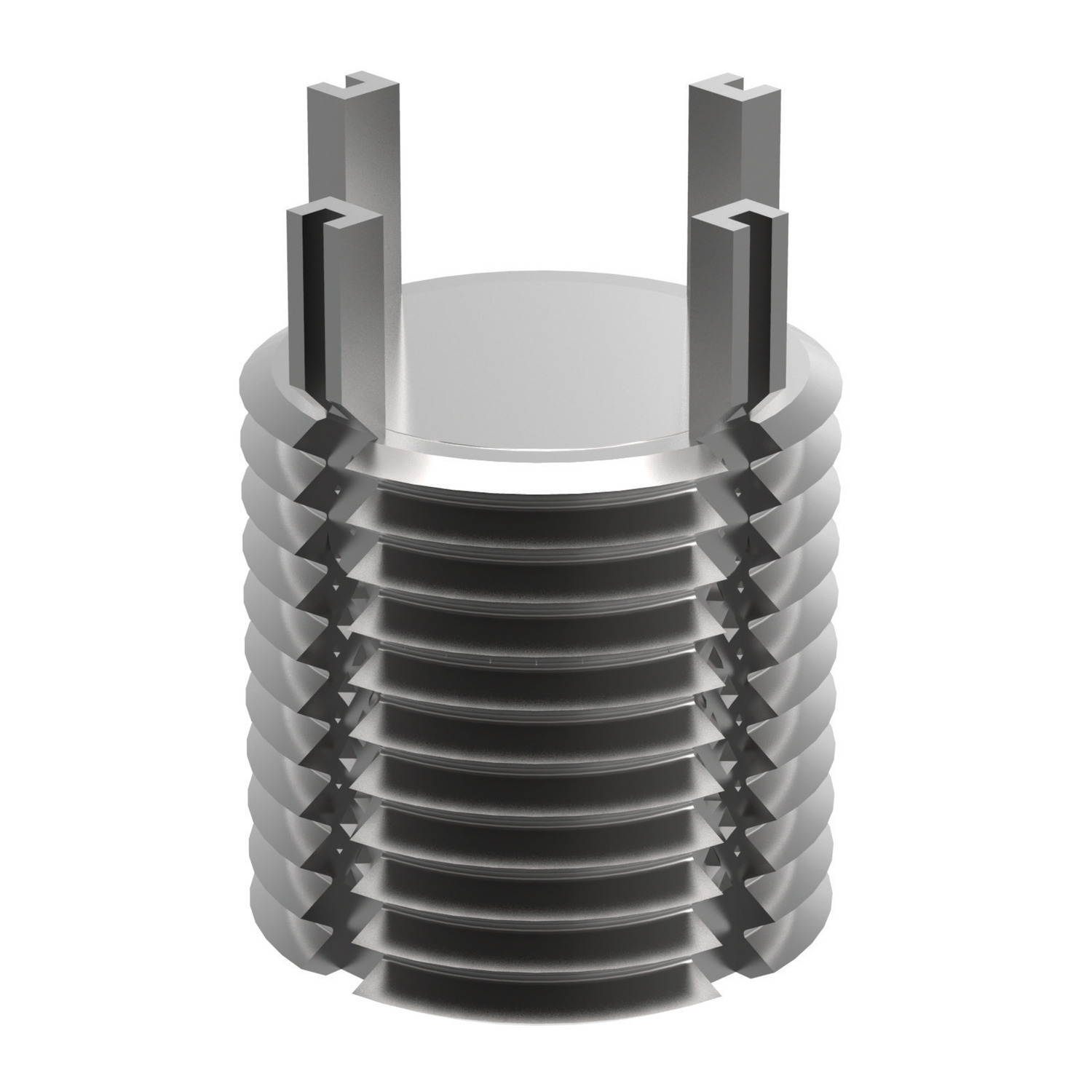 Threaded Insert - Solid - Metric Commercial grade solid thread inserts that allow any thread size to be drilled after installation. Available in stainless or pasivated steel.