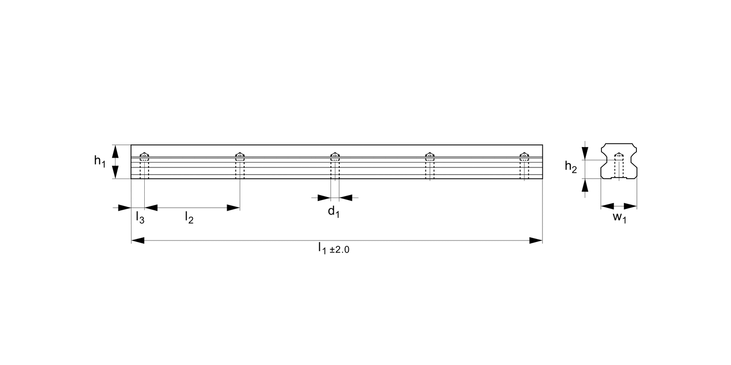 L1016.RF15 15mm Linear Guide Rail