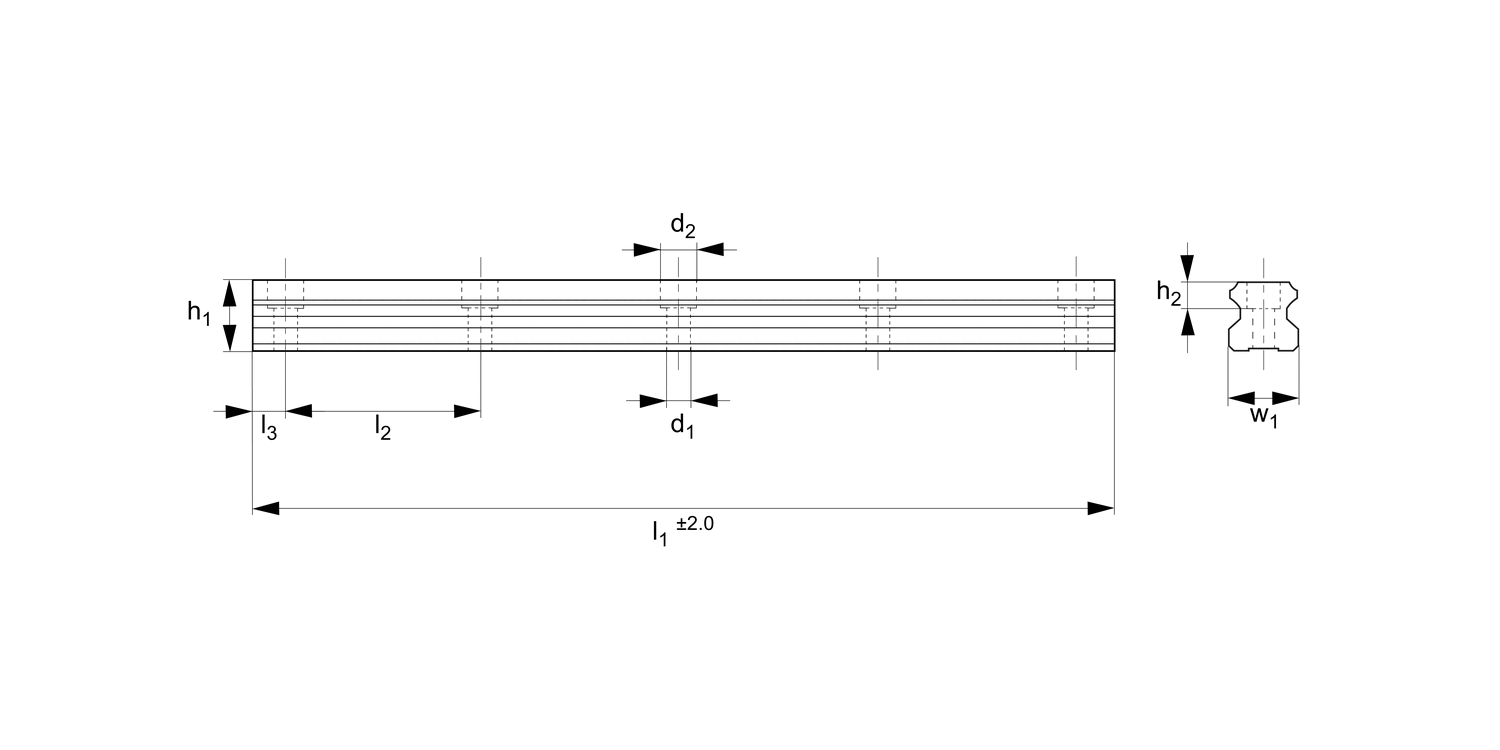 L1016.35 35mm Linear Guide Rail