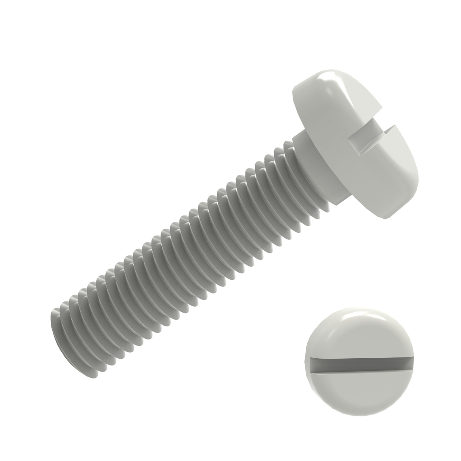 P0232.NL Nylon Slot Pan Head Screws