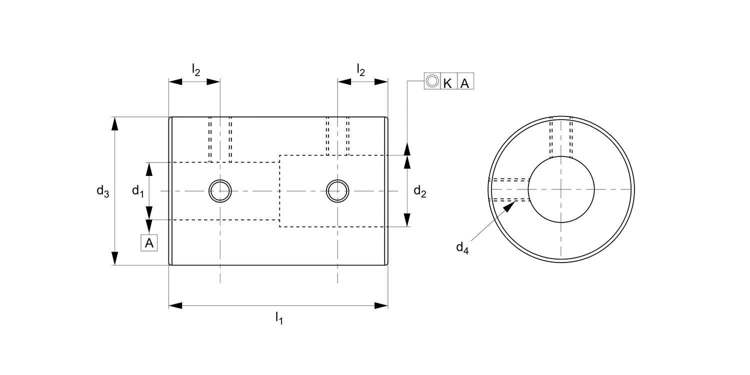 R3209 Rigid Shaft Coupling - One Piece