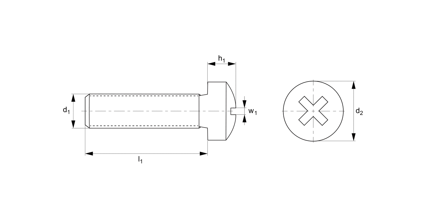 P0234.ZP Phillips Pan Head Screws