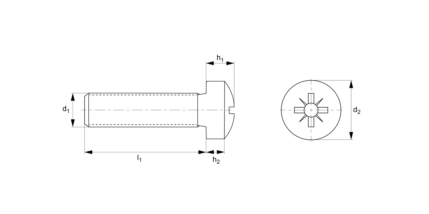 P0235.ZP Pozi Pan Head Screws
