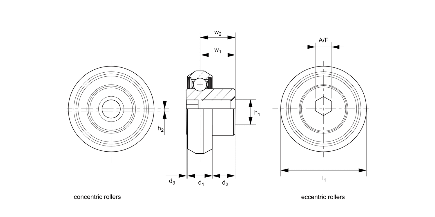 L1970.CR2640 Steel Replacement Rollers