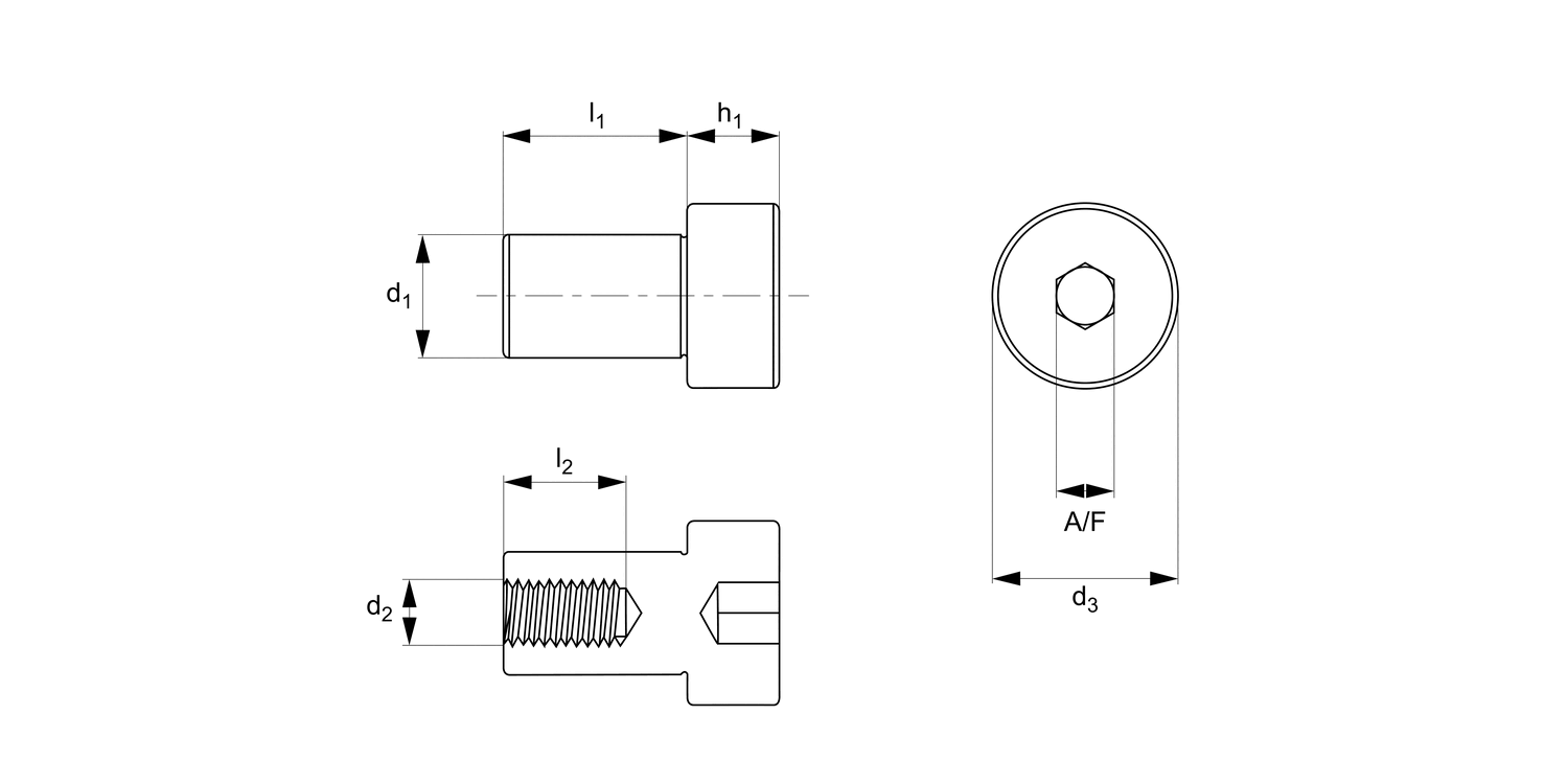 P0127.A4 Shoulder Nuts - Cap Head