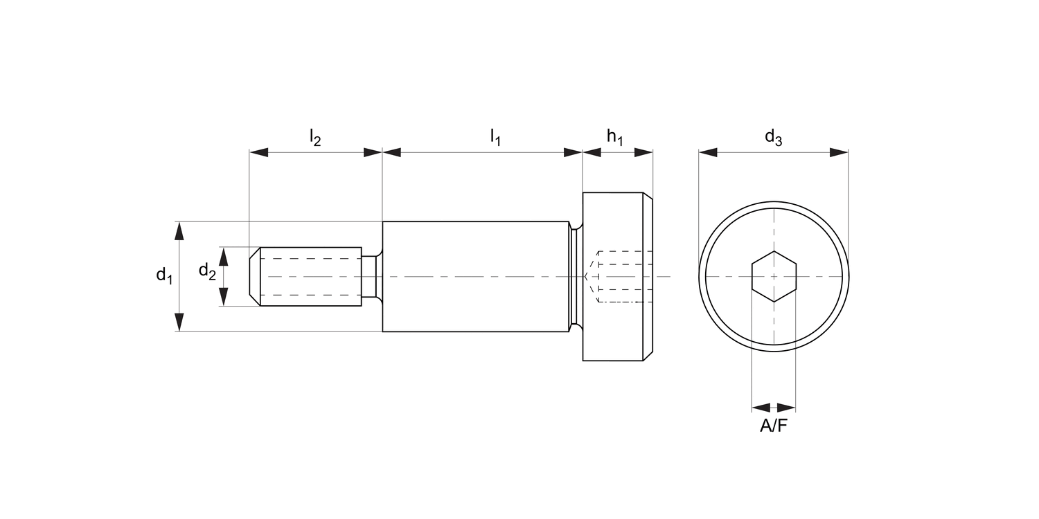 P0130.P2 Shoulder Screws - Cap Head