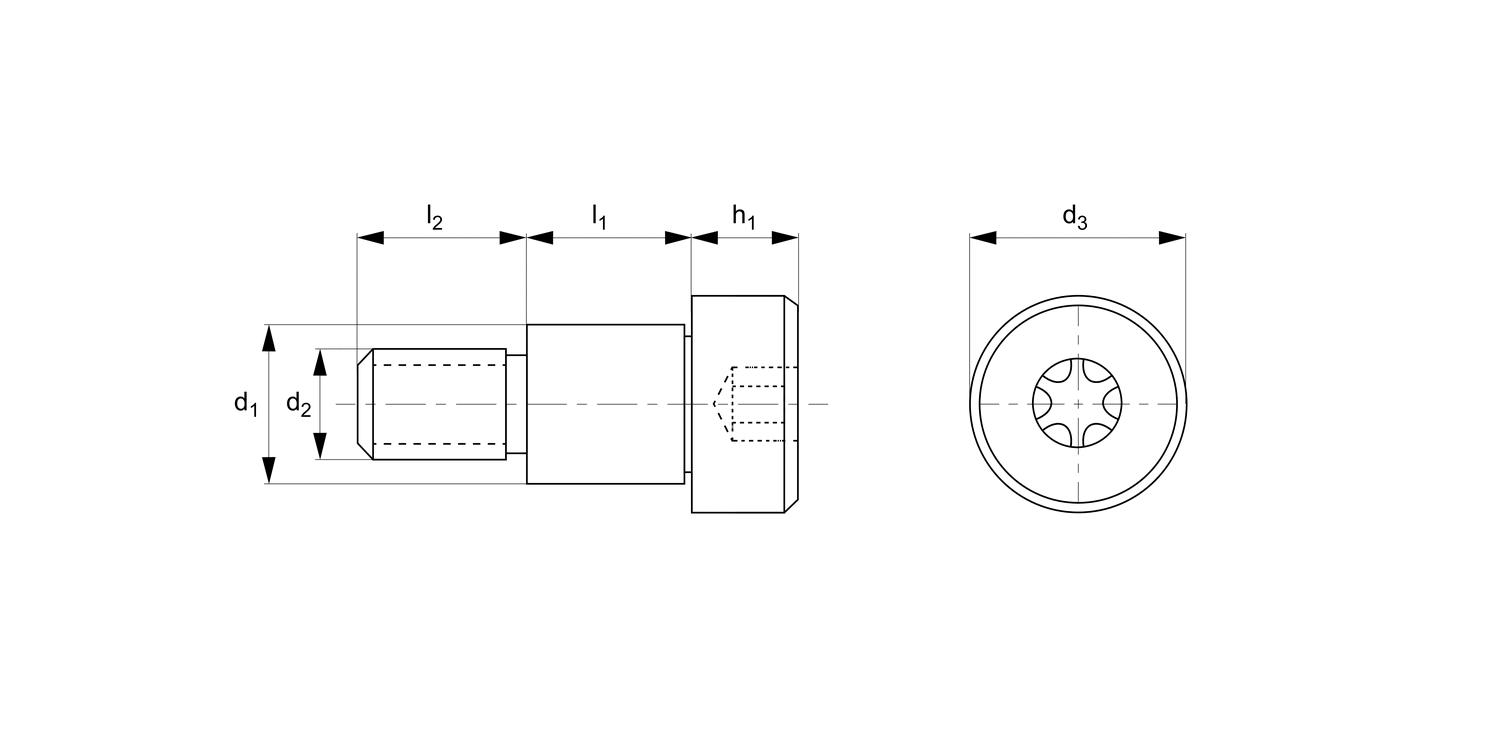 P0145.B4 Shoulder Screws - Cap Head