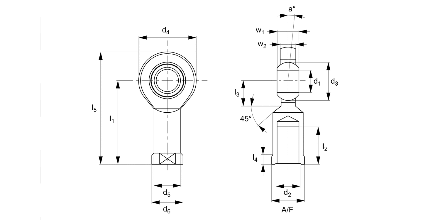 R3574 Low Cost Rod End - Female