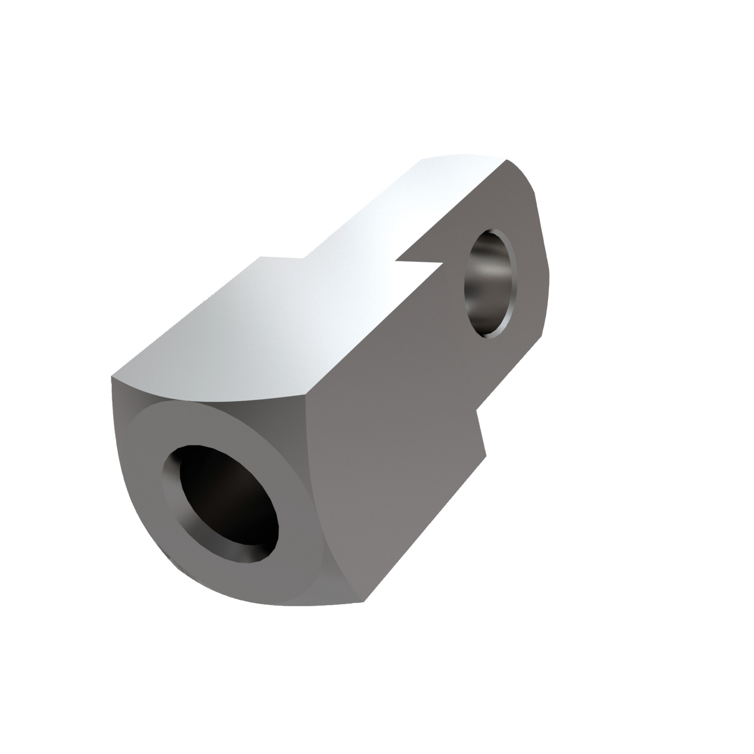 Stainless Mating Piece for Clevis Joints  Thin end of mating piece is designed to fit in between forks of clevis joint.