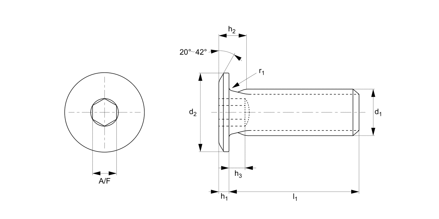 P0208.B2 Ultra Low Head Cap Screws