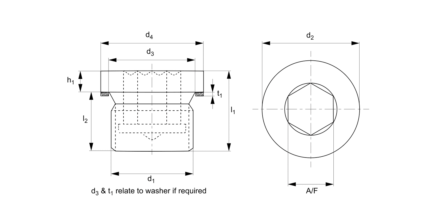 P0183 Blanking Plugs with Collar